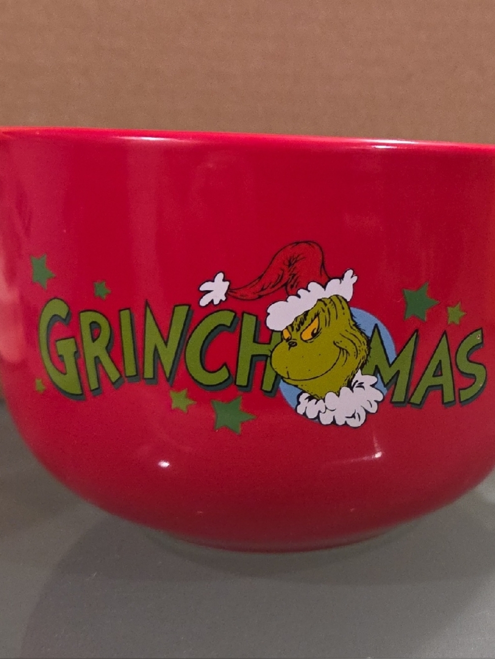 Grinchmas Red Ceramic Holiday 24 Oz Coffee/Hot Cocoa Mug